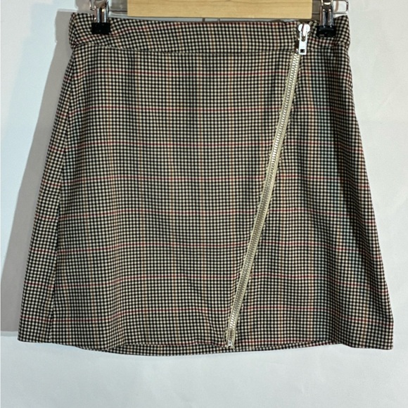 EUC Vintage Small Arizona Gray White Mini Checkered Plaid Skirt Clueless School - Picture 4 of 7